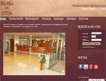 Tablet Screenshot of hotelmariadeluna.es